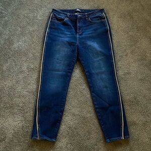 Straight leg Boden jeans with gold trim